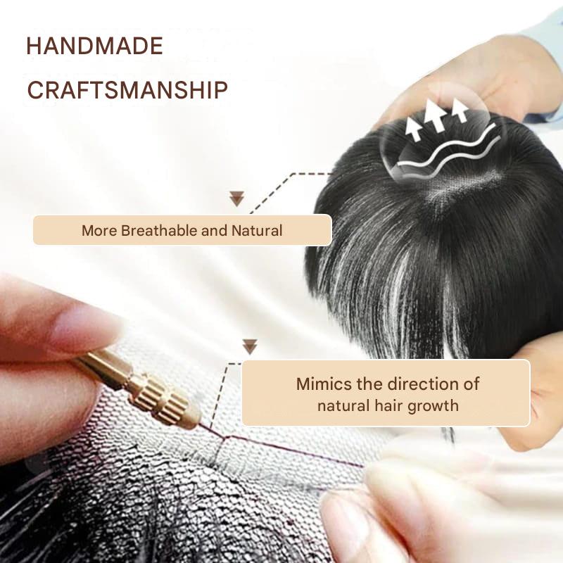 Clip-in Hair Piece with Bangs – Livia-01#-Nora Luxe