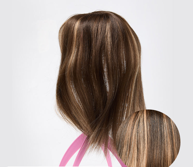 Clip-in Hair Piece with Bangs – Livia-02#-Nora Luxe