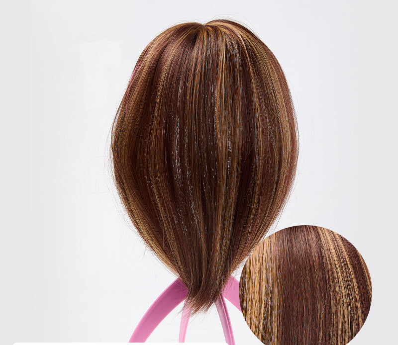 Clip-in Hair Piece with Bangs – Livia-08#-Nora Luxe