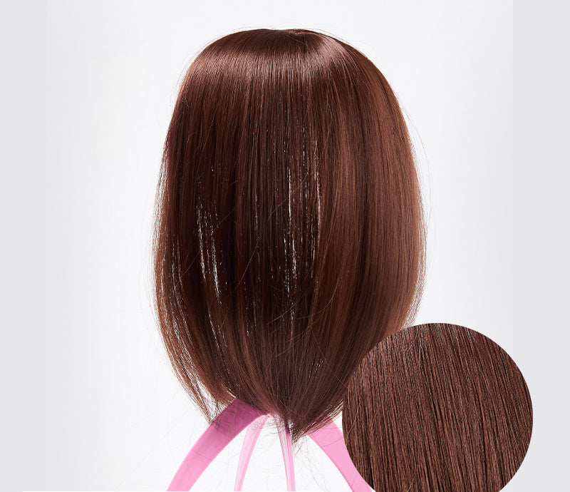 Clip-in Hair Piece with Bangs – Livia-10#-Nora Luxe