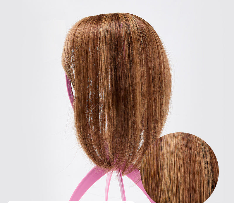 Clip-in Hair Piece with Bangs – Livia-12#-Nora Luxe