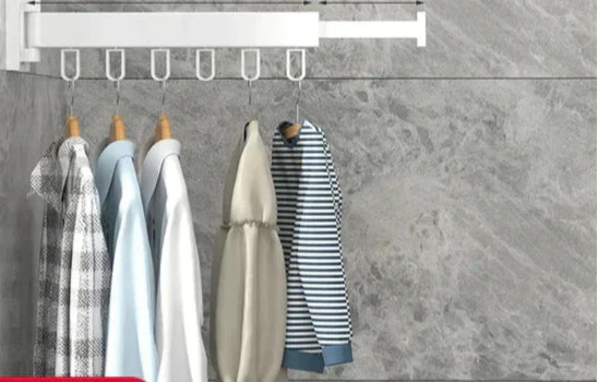 Clothes Drying Rack – Dryvo-1-folded rod white-The Livary