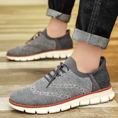 Comfortable Mens Lace Up Sport Shoes - Olytrend