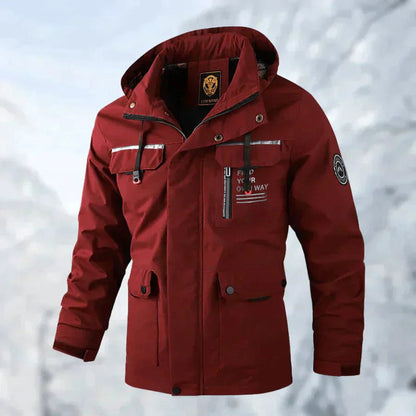 Waterproof Men's Hooded Windbreaker Jacket
