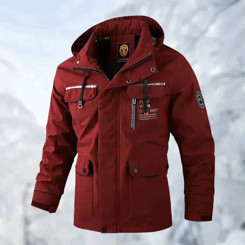 Waterproof and Breathable Men's Hooded Parka Jacket
