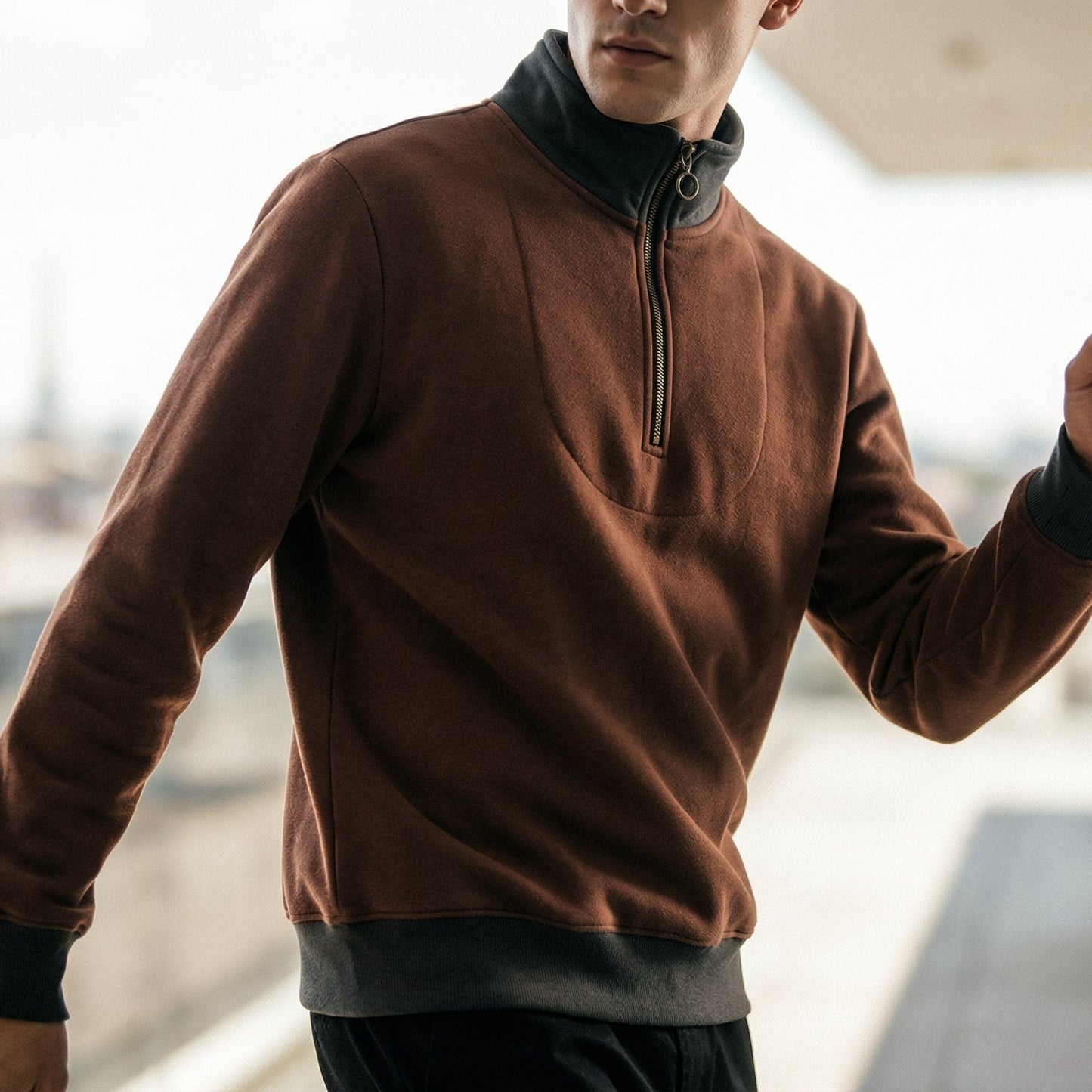 Image of Colin | Men's Quarter Zip Sweater