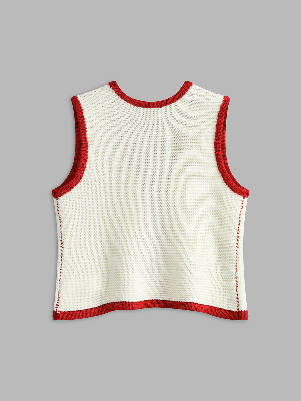 Multicolor Knit Sweater Vest
