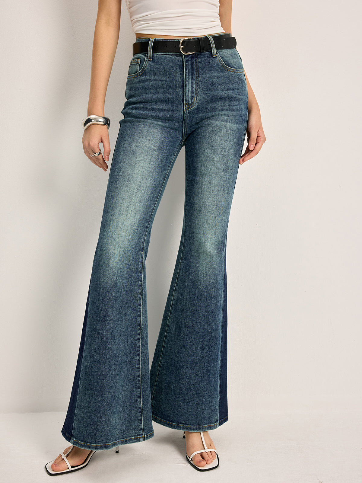 High Waist Flared Fashion Jeans
