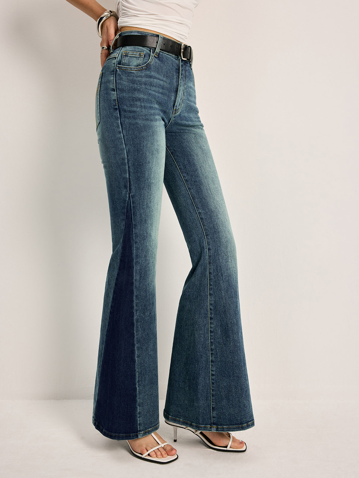 High Waist Flared Fashion Jeans