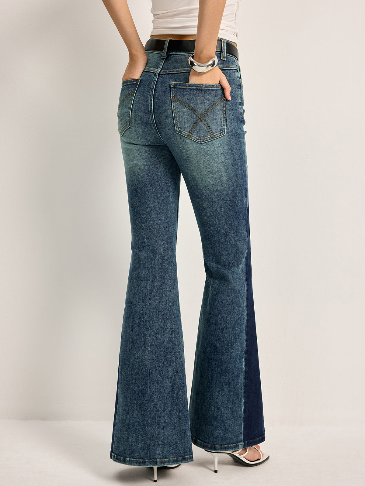 High Waist Flared Fashion Jeans