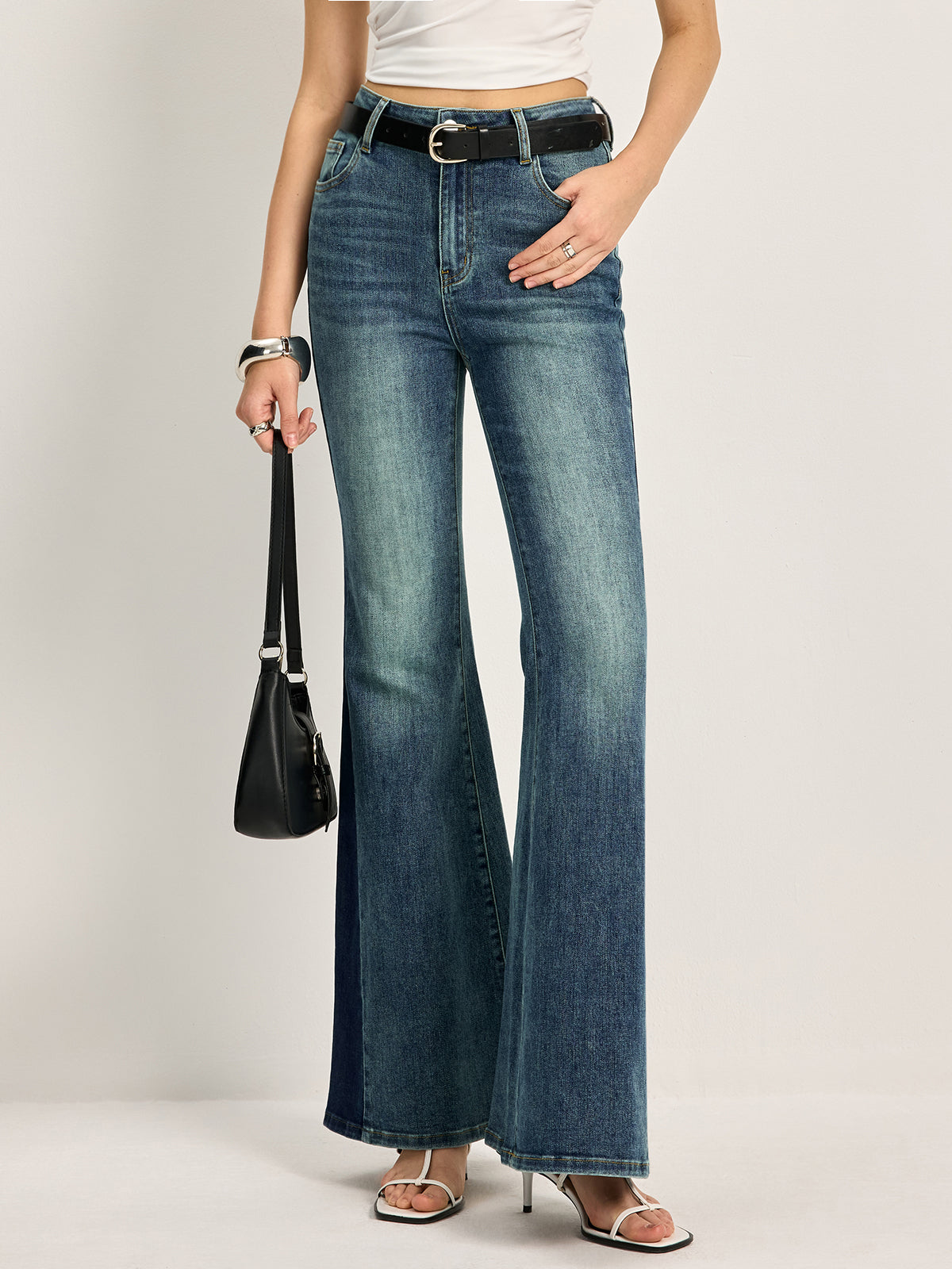 High Waist Flared Fashion Jeans