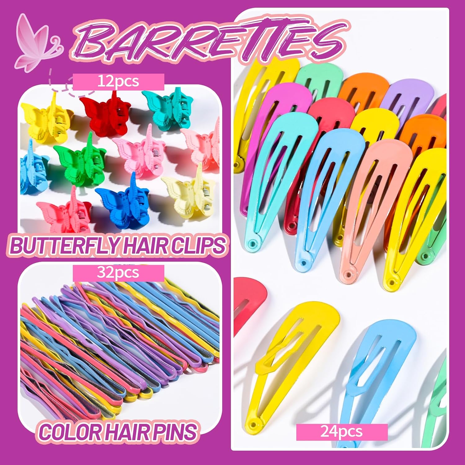 Colorful Elastic Hairbands and Accessories Set-Nora Luxe