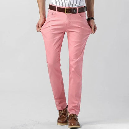 Coloured Trousers for Men – Milan-Pink-28-The Livary