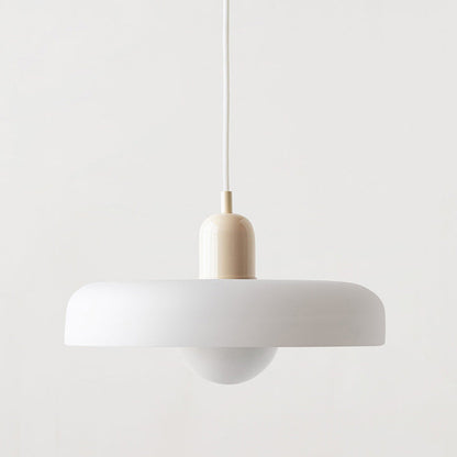 Colourful Pendant Lamp in Bauhaus Style - StiloGlas-9.84 x 7.09 in-Green-Red-Nora Luxe