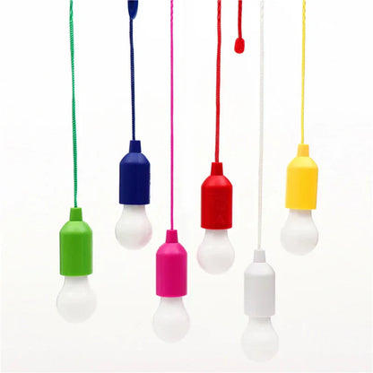 Colourful Portable Pendant Lamp - ChromaGlow-Red (White Light)-Nora Luxe