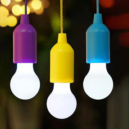 Colourful Portable Pendant Lamp - ChromaGlow-Red (White Light)-Nora Luxe
