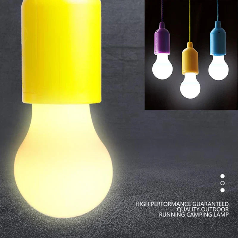 Colourful Portable Pendant Lamp - ChromaGlow-Red (White Light)-Nora Luxe