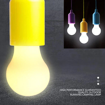 Colourful Portable Pendant Lamp - ChromaGlow-Red (White Light)-Nora Luxe