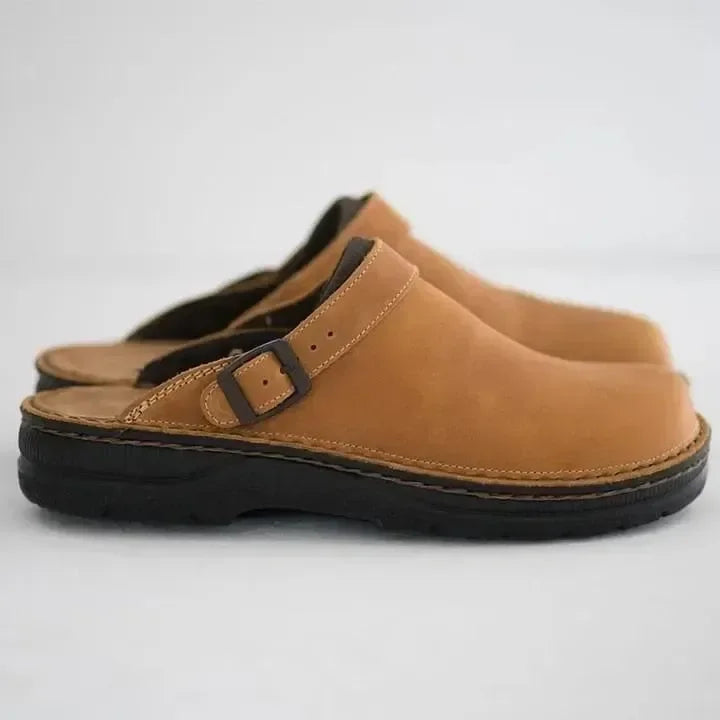 Comfort clogs for Men – Bruno-Beige-6-The Livary