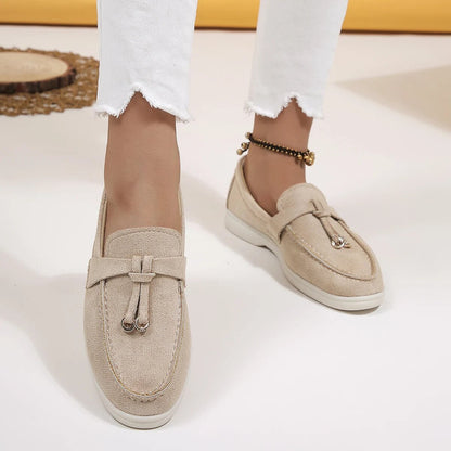 Comfort Loafers - Avery-Khaki-3.5-Nora Luxe