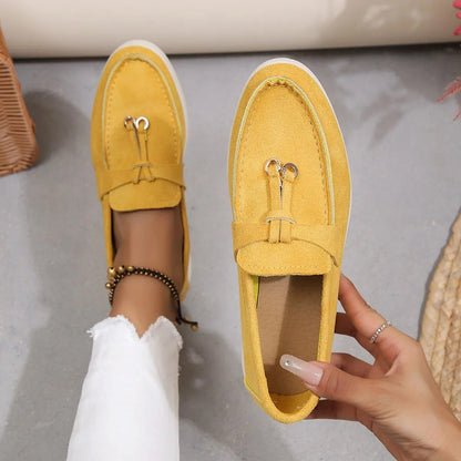 Comfort Loafers - Avery-Yellow-3.5-Nora Luxe
