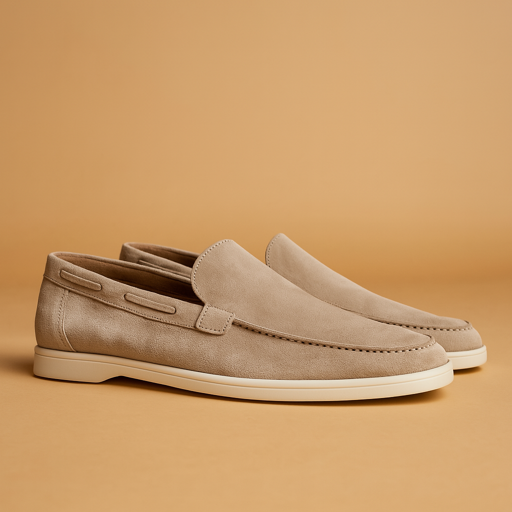 Men's Classic Suede Style Loafers - Nocini