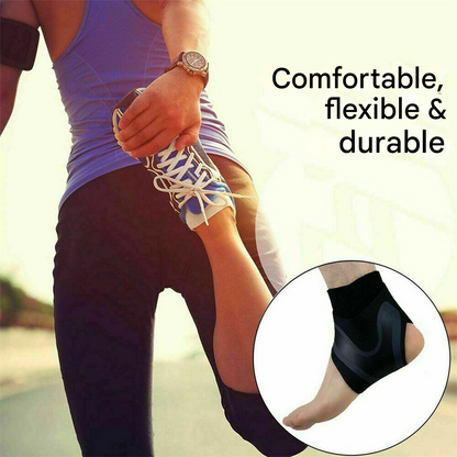 Comfortable Ankle Brace - FlexiGuard-Blue-Left-M-Nora Luxe