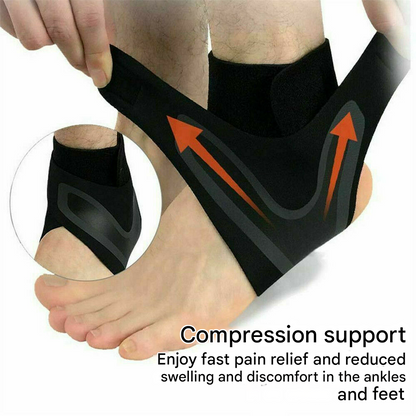 Comfortable Ankle Brace - FlexiGuard-Blue-Left-M-Nora Luxe