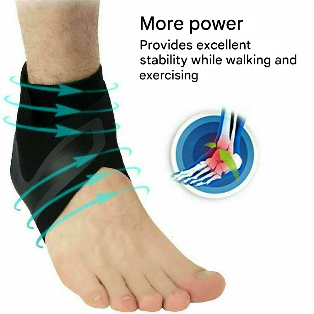 Comfortable Ankle Brace - FlexiGuard-Blue-Left-M-Nora Luxe
