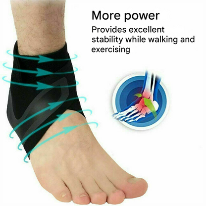 Comfortable Ankle Brace - FlexiGuard-Blue-Left-M-Nora Luxe
