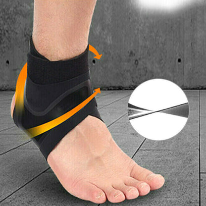 Comfortable Ankle Brace - FlexiGuard-Blue-Left-M-Nora Luxe
