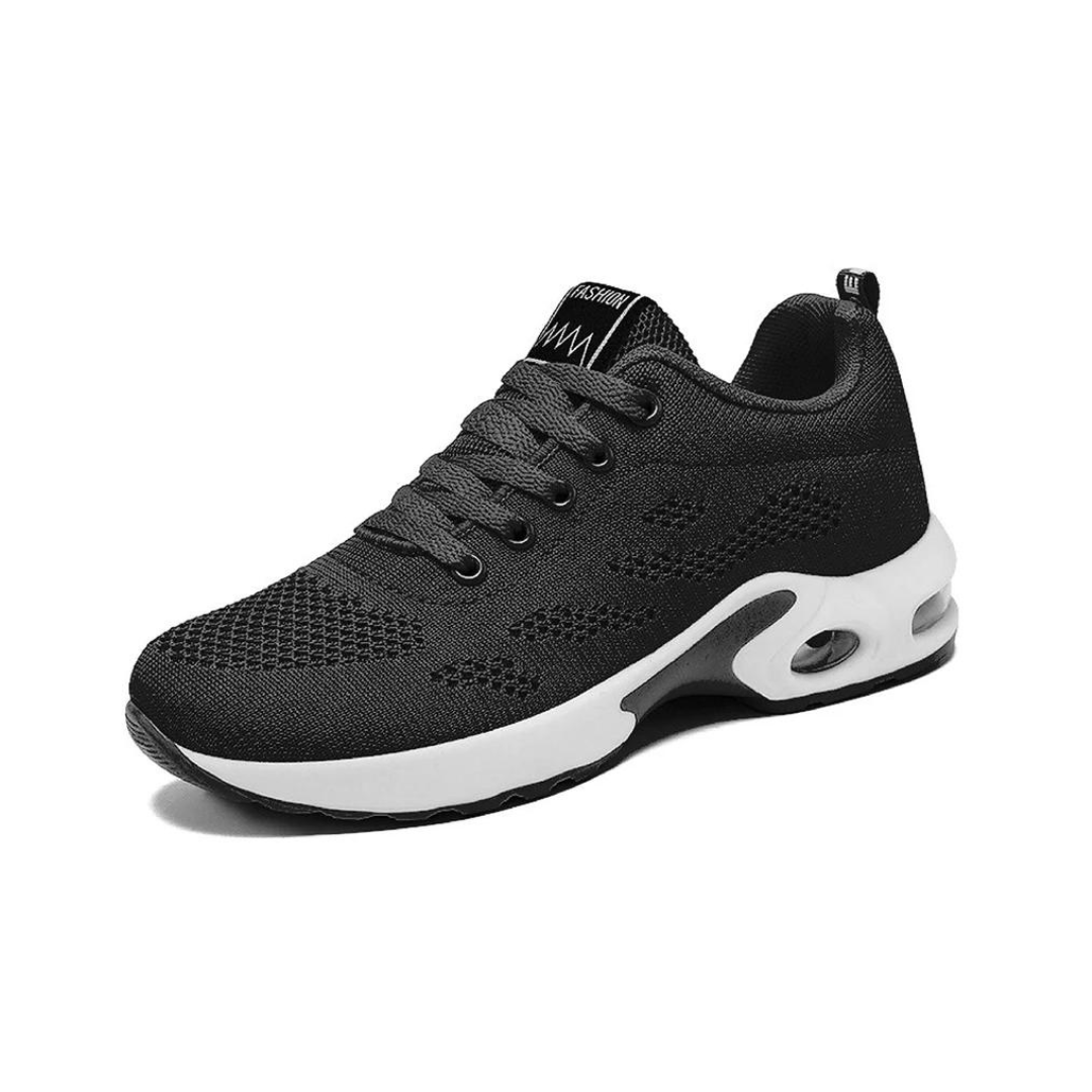 Comfortable & Breathable Orthopedic Women's Sneakers – Marlene-Black-3-Nora Luxe