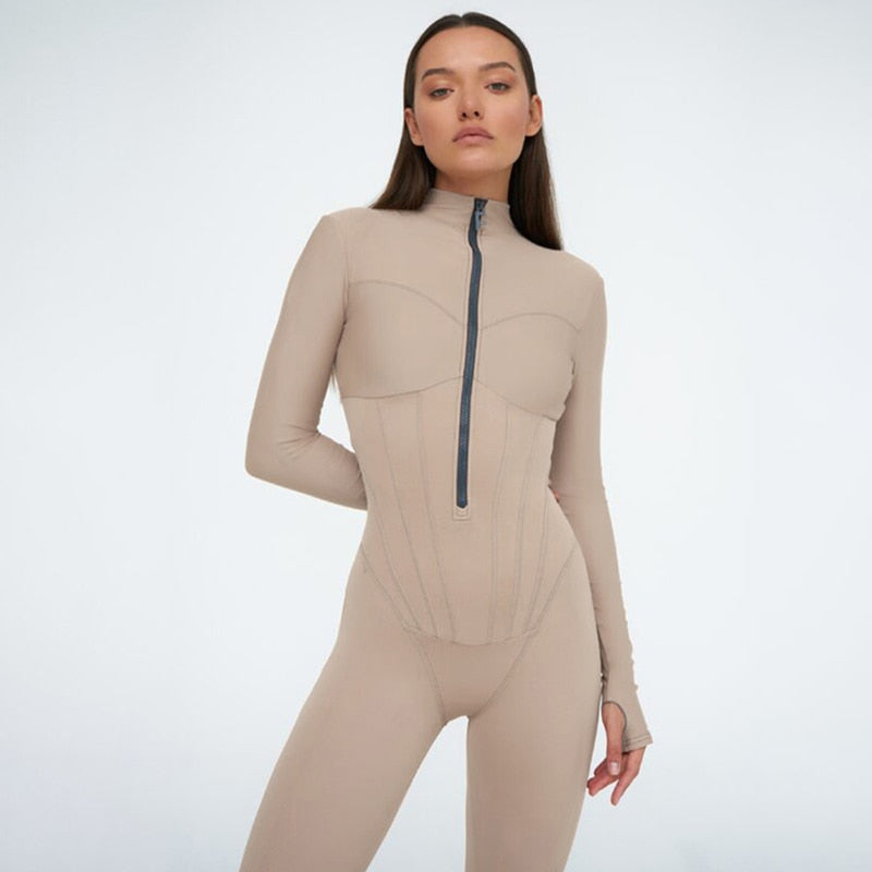Cozy Full Body Catsuit with Zipper - Pexav