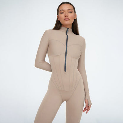Cozy Full Body Catsuit with Zipper - Pexav