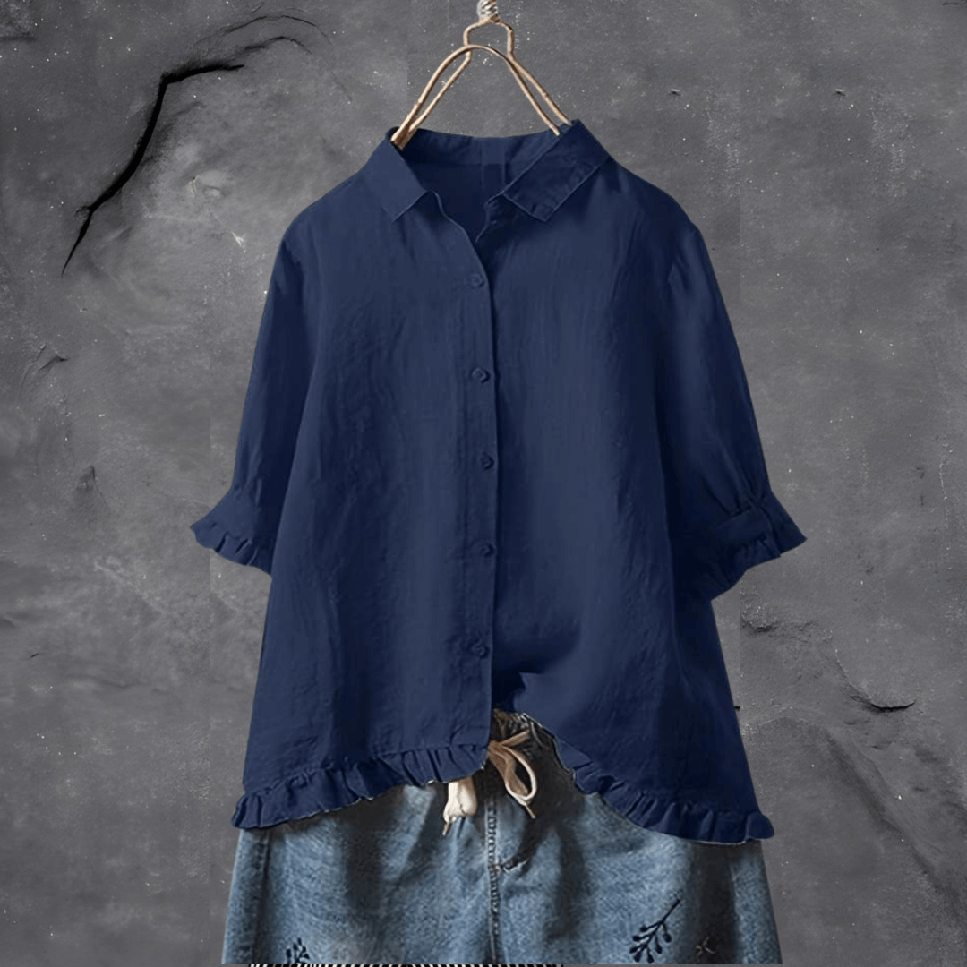 Soft Feminine Cotton Women's Top - Pexav