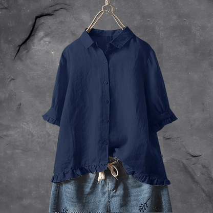Soft Feminine Cotton Women's Top - Pexav
