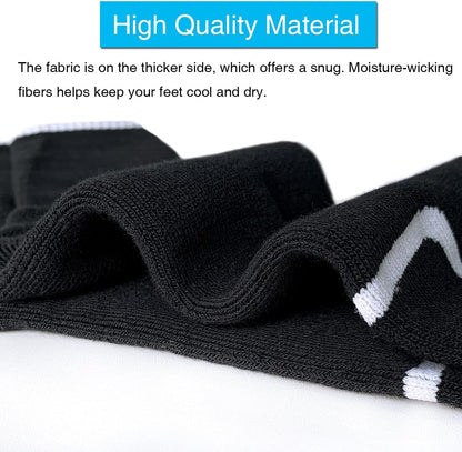 Comfortable Cotton Sports Socks (4 or 6 Pairs) - Lucas-Green (4 pairs)-Nora Luxe