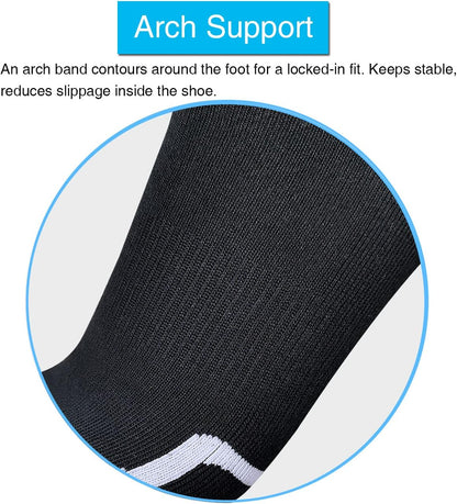 Comfortable Cotton Sports Socks (4 or 6 Pairs) - Lucas-Green (4 pairs)-Nora Luxe