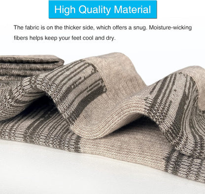 Comfortable Cotton Sports Socks (4 or 6 Pairs) - Lucas-Green (4 pairs)-Nora Luxe