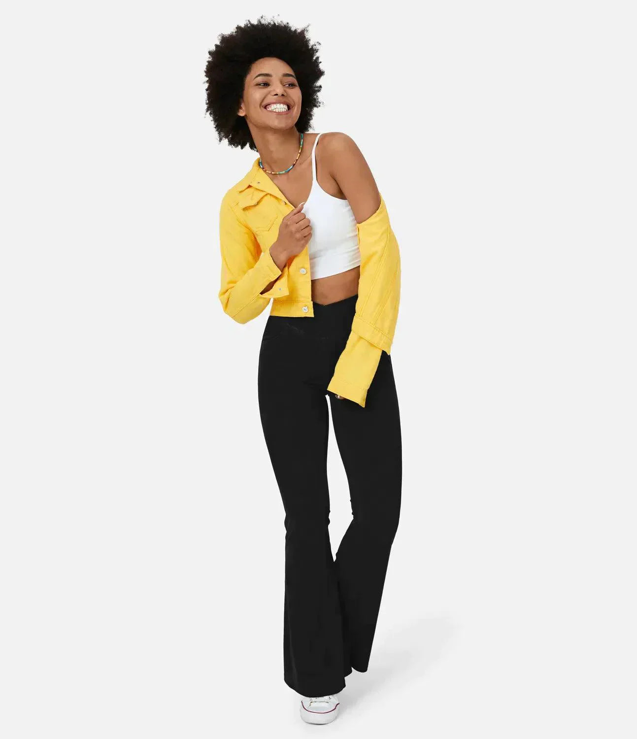Comfortable Curvy High Waist Jeans - Aria-Light blue-XS-Nora Luxe