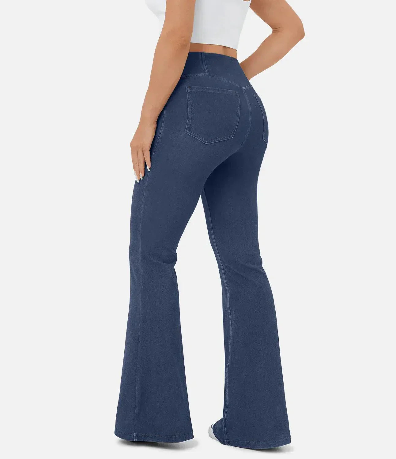 Comfortable Curvy High Waist Jeans - Aria-Light blue-XS-Nora Luxe