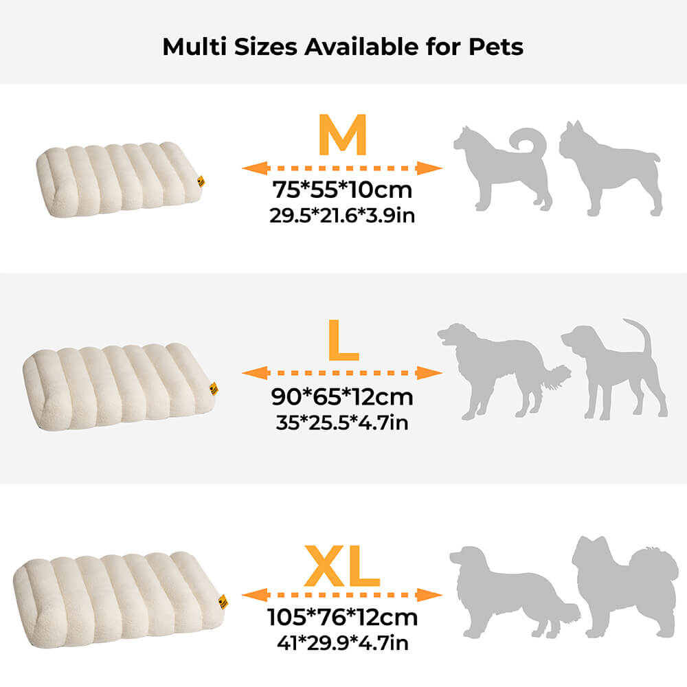 Comfortable Dog Bed - Cheesecake Comfort Bed-White-M-Nora Luxe
