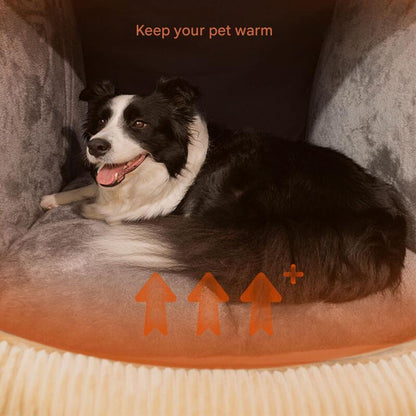 Comfortable Dog Tent Bed - CozyCave-Khaki-M-Nora Luxe