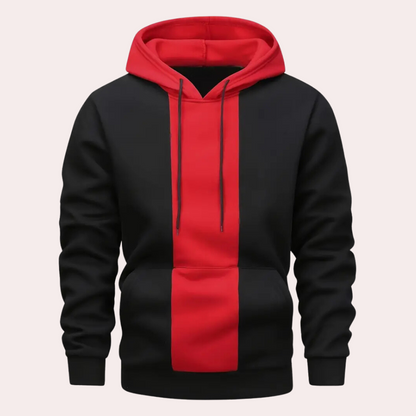 Casual Fit Colorblock Hooded Sweatshirt - Nocini