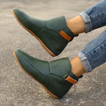 Soft Women's Low Heel Ankle Boots - Pexav