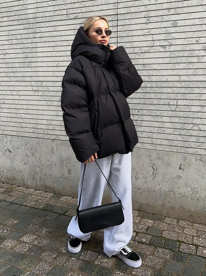 Comfortable Ladies Winter Coat - Aurora Luxe-Gray-S-Nora Luxe