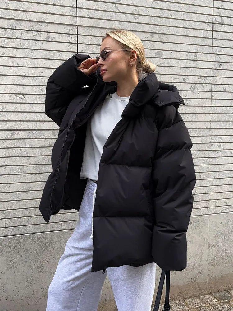 Comfortable Ladies Winter Coat - Aurora Luxe-Gray-S-Nora Luxe