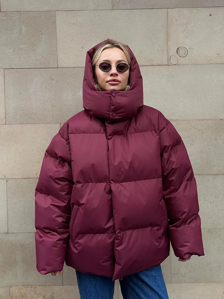 Comfortable Ladies Winter Coat - Aurora Luxe-Gray-S-Nora Luxe