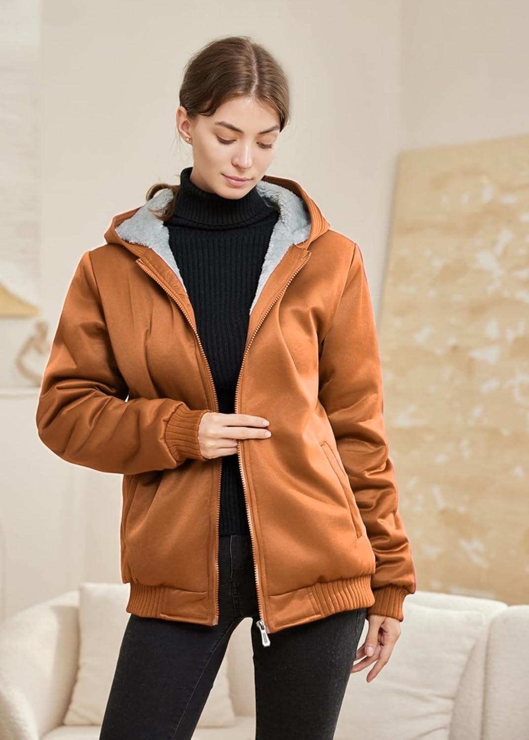 Comfortable Ladies Winter Fleece Vest - Gemma-Black-S-Nora Luxe