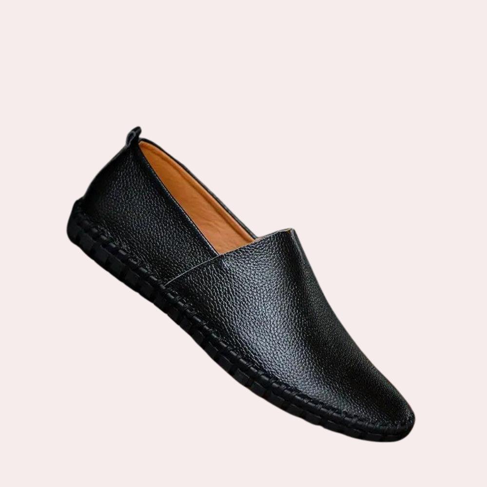 Classic Mens Leather Loafers Milan Style - Pexav